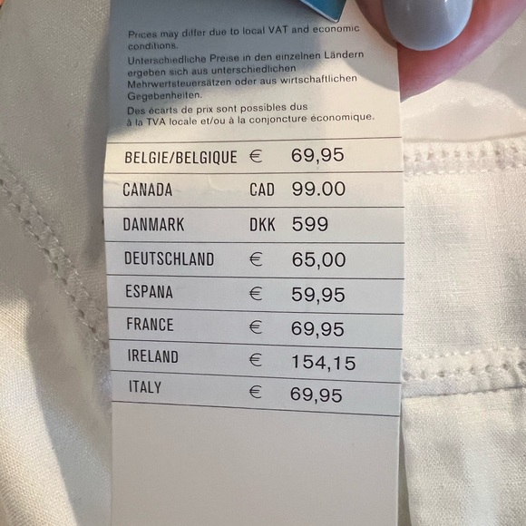 Mexx NWT 100% Linen White/Cream Wide-Leg Pants - Picture 14 of 14